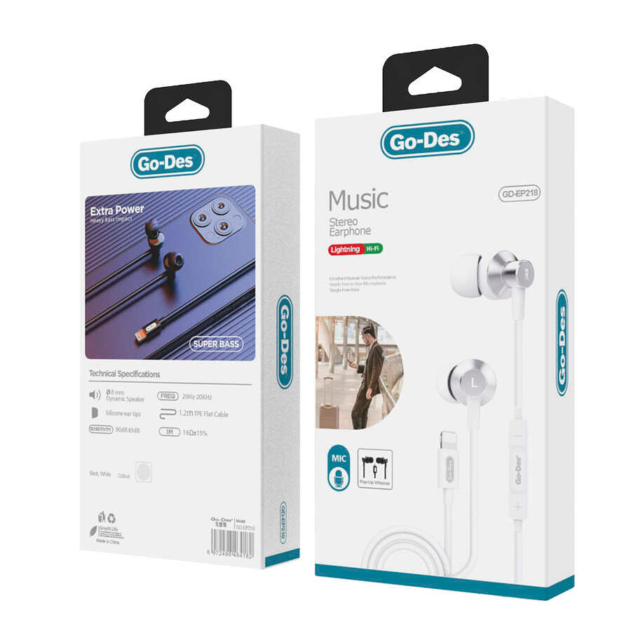 Go-Des EP-218 Lightning Kulaklık - 2 Go-Des EP-218 Lightning Kulaklık - 2